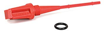 Malossi Asta livello olio per la maggior parte degli scooter Vespa, Aprilia e Piaggio | Asta livello olio di ricambio per OEM: 832130, AP8550586 | Parte # 1016171 (O-Ring incluso, rosso)
