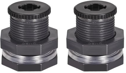 sourcing map 2 Set PVC Schott Tankadapter mit Steckfitting G3/4 Gewinde für Wassertanks