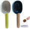 Cucharas Medidoras para Alimentos Mascotas - Cuchara de Comida Perros Mango con Clip Bajo Gatos Rellenar Cocina Bar Buffet Fiestas Harina Trigo Frutos secos Especias 2 PCS (Indigo + Polvo Gris Verde)