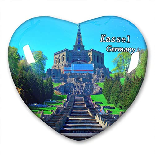 Deutschland Kassel Kühlschrankmagnet Kühlschrankmagnet Kühlschrankaufkleber Kollektion Deko Magnet Reise-Souvenir Herzform Kristallglas