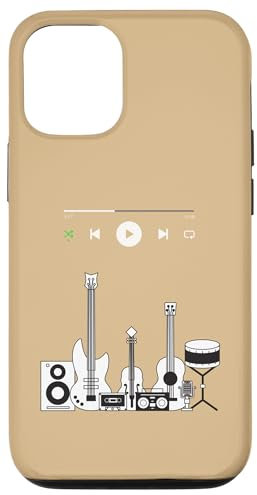 Hülle für iPhone 14 Music Dance Lautsprecher 80er Jahre Gitarre Drum Piano Play Groove Break
