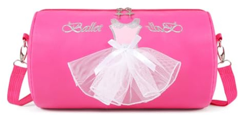 RTMYOR Borsa da danza carina per ragazze, borsa sportiva, borsa a tracolla, borsone da ballerina, per ragazze ballerine
