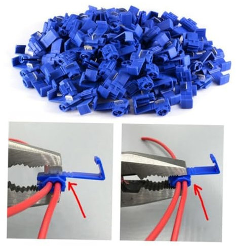 GLEAVI 50pcs Quick Splice Connector Wire Connector Crimp Terminals Heat Terminals
