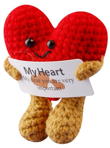 Lotsdonxia Handgefertigte gestrickte Puppen, entzückende Taschenanhänger, lustige Abschiedsgeschenke, kreative Glücksbringer für Kollegen, Lehrer, Freunde, Frauen, Männer, Schulanfang, Geschenke