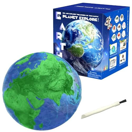 ISAKEN Ausgrabungsset für Kinder, Natürliche Edelsteine und Kristalle, Kosmos Edelsteine Ausgraben Mineralien Steine für Kinder ab 6 7 8 9 10, Weltraum Planeten Fossilien Ausgrabungsset Kinder