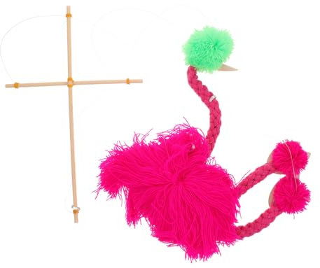 ERINGOGO Plüsch Marionetten Strauß Marionette Spielzeug Mit Aufzugsfaden Lebensecht Gestaltete Kuschelige Tierpuppe Aus Langlebigem Und Weichem Plüsch Für Interaktives Puppentheater Und Jun