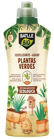Semillas Batlle Bio Fertilizante de plantas verdes, para plantas de interior y terraza, Líquido, Orgánico y natural, 1250 ml