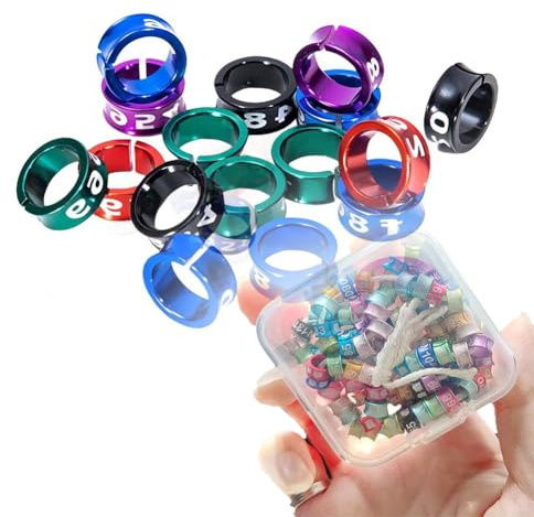 Open/Closed Aluminium -Taubenring, Tauben -Kocher -Vogel -Beinringe, Tauben -Kocher -Ringe 3,0/3.5/4.0/4.7/5,0/7,0/7,5/8,0 mm personalisierte Taubenband Öffnungsring (50 Stück) Mixed color 4.0mm