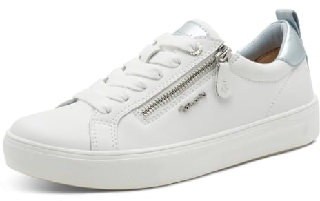 Tamaris Comfort Damen Sneaker flach mit Reißverschluss Freizeit