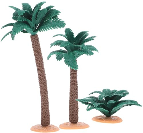 LOLIPPYY 3 Piezas Conjunto Árboles y Arbustos Simulados para Maquetas de Paisajes Decoración Miniatura para Jardines y Ferrocarriles Modelo de Planta para Escenas Miniatura