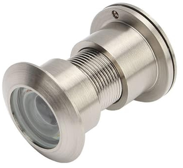 28 mm dörrspion, anti-stöld dörrspion med dörrspionskydd, zinklegering, glaslins, lämplig för dörrar med en öppning på 28 mm och en tjocklek på 45–60 mm