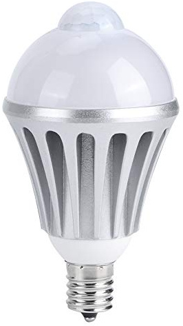 Cygmophing E17 AC85‑265V 9W Human Motion Sensor LED Lamp Bulb Induction Light for Bedroom Corridor (Cool White)