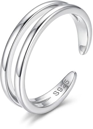 MILACOLATO Anillos para Dedos del Pie de Plata 925 Esterlina