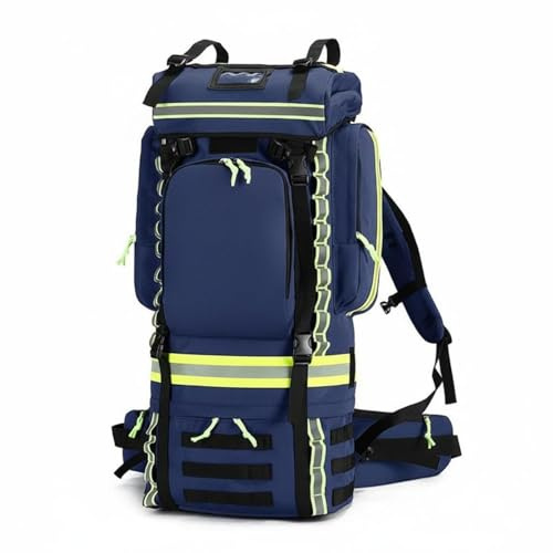 FytStycale Sac D'évacuation Forestière Résistant Sac de Secours Étanche Haute Visibilité pour Pompiers, Sac À Dos D Urgence Tactique, Array, Bleu