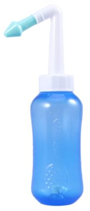 Nasenspülflasche 300ml Kunststoff Blau für Tägliche Nasenpflege | Erwachsene und Kinder, Einfache Anwendung, Nasenreinigung für Alltag Zufällige Farbe