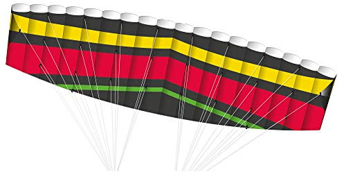 GÜNTHER FLUGSPIELE - 1040 - Sportlenkdrachen Tornado 200, Air Sport Drachen aus reißfestem Ripstop-Polyester, ca. 200 x 54 cm, für Kinder ab 14 Jahren, inkl. 36 kp Polyesterschnüre 2 x 35 m