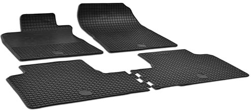 WALSER DirtGuard Gummi Fussmatten Auto für Toyota Avensis 11/2008-10/2018, 100% passgenaue Auto Fußmatten, robuste Universal Fußmatte Auto, Gummimatten Auto