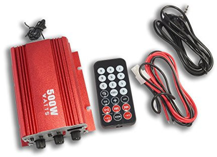 TEMPO DI SALDI Amplificatore Stereo 500W A 2 Canali Con Telecomando 12V Mp3 Usb Audio Speaker