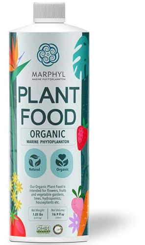 MARPHYL Organic Liquid Fertilizer - Outdoor & Indoor Plant Food - Nutrient-Rich Garden Fertilizer- All Purpose Soil Enhancer for House Plants, Flowers, Vegetables, Succulents, Bamboo, Hydroponics