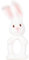 Tikiri 8571142 Naturkautschuk Beißring Havah, Hase, Babyspielzeug in Geschenkbox, für Babys und Kinder ab 0+ Monaten, 11cm Weiß