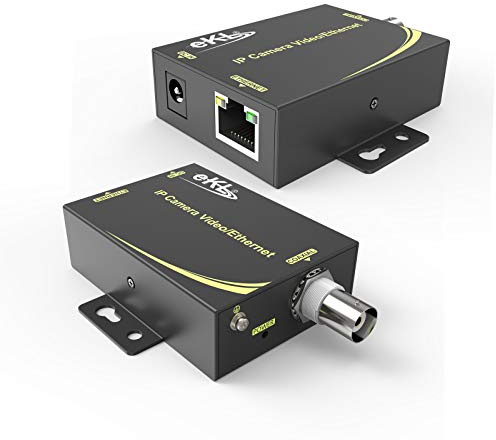 Huasion - Kit di estensione IP su cavo coassiale fino a 2000 m, convertitore EOC per telecamere di sicurezza IP CCTV