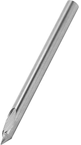 Fraise à Gravure, 3.175mm Fraise à Gravure sur Bois 3.175x60 ° X0.2x40L Métal PCB CNC Router Bit CNC Fraise à Gravure