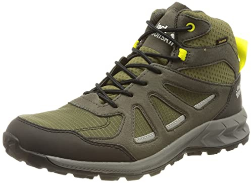 Jack Wolfskin Herren Woodland 2 Texapore Mid M Sneaker, Khaki/Green, 44.5 EU
