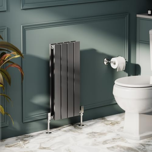 Pinta Radiateur horizontal | Panneau plat double Colonne | Chauffage central | Salon Couloir Salle de Bain Cuisine | 600 x 272 | Gris