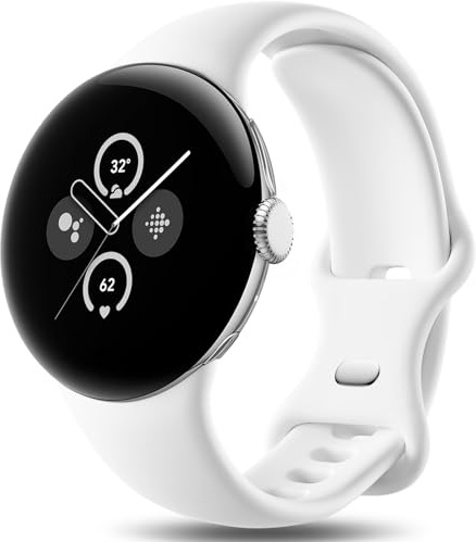 Easuny Armband Kompatibel mit Google Pixel Watch 2/1 Armband/Pixel 3/4 41mm | Verstellbares Weich Silikon Sport Ersatzarmband für Google Pixel Watch 3/4 41mm Armband für Damen Herren, Klein Weiß