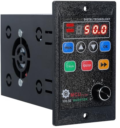 Jadeshay Variador de frecuencia, 1100W Convertidor de Frecuencia VFD 220V Inversor de Controlador de Frecuencia Variable Monofásica Entrada Trifásica Salida per Regulación de Velocidad del Motor