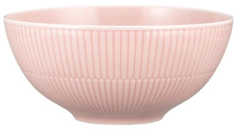 Seltmann Weiden Amina Rosé Schüssel, 21 cm, Runde Servier- und Salatschüssel mit dezentem Relief-Muster, Spülmaschinen- und Mikrowellenfest, Porzellan, Rosa