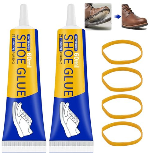 Miioto Shoe Glue, Schuh Kleber, Schuhkleber Sohlenkleber Extra Stark Wasserfest, Kleber für Schuhe, Lederkleber, Transparent Schuhsohlenkleber, Reparatur von rissigen und abgenutzten Schuhen-120ml