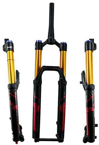 MTB-Luftfedergabel 27,5/29 Zoll, 140 mm Federweg, Steckachse, 15 mm Luftgabel, manuelle Verriegelung, mit Dämpfung, gerader/konischer Gabelschaft, Mountainbike-Vordergabel