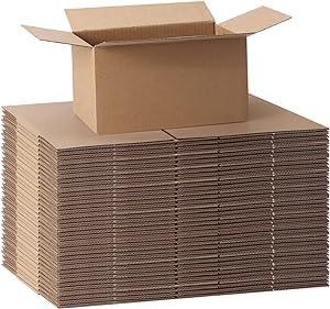 Lote de 15 Cajas de Cartón para Envíos y Mudanzas, 40 x 24 x 24 cm, Doble Canal, Embalajes Resistentes, Cajas Fuertes Medianas, lotes