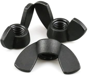 Flügelmuttern, Schmetterlingsmutter, Flügelmuttern, 20/50 Stück Nylonmutter Flügelmutter Schmetterlingsmutter Kunststoff-Rändelmutter M3 M4 M5 M6 M8 M10 M12(50pcs-m10)