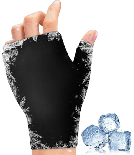 Kühlpads Gel Arthrose Handschuhe, Kalt Warm Kompresse fur Verstauchung, Schwellung, Schmerzen in Händen und Handgelenken, kühlhandschuhe chemotherapie fur Tenosynovitis, arthrose, Rheuma (XL)