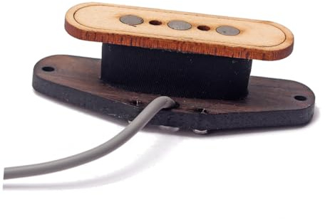 Dreisaitiger Schallloch Tonabnehmer Gmb501 Gitarren für Zigarrenkisten | Ahornholz und Metall, Hellbraun, Ersatzteil mit Gewachster Spulenabdeckung, Geringes Gewicht