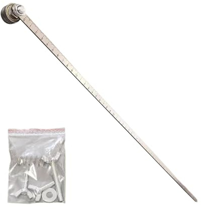 Dachsparrenwinkel, verdickte Aluminiumlegierung, Dreieckslineal, Winkelmesser, Messlehre, Werkzeug mit 60 cm verstellbarer Schiene, Kreissägen, Schneidführung, für Heimwerker, Industrie