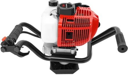 SuhoFutus 52CC - Motore per trapano a terra a 2 tempi, filtro aria, velocità regolabile, grande serbatoio da 0,26 Gal, design a doppia impugnatura e set di attrezzi, per giardino, cantiere
