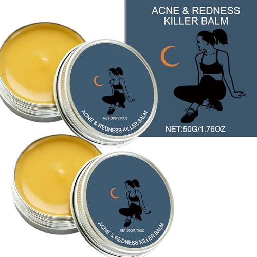 Acne and Redness Balm for Sensitive Skin, Soothing & Calming Skin Comfort Balm, Lightweight Daily Care for Blemish-Prone Skin, Non-Greasy Formula, 50g (2pcs)