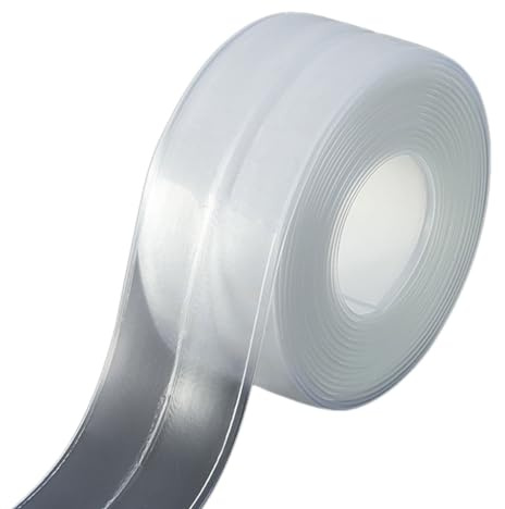Dichtungsband, wasserfest, transparent, selbstklebend, Dichtungsmasse für Küche, WC, Badezimmer, Badewanne, Waschbecken, Wandmontage