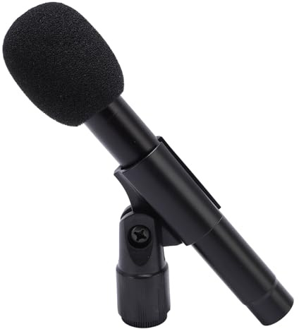 ASHATA Microfono a Condensatore a Diaframma Piccolo Microfono per Strumento con Risposta in Frequenza Ampia per Studio di Registrazione, Lega di Alluminio per Performance Dal