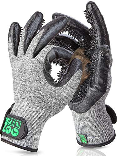 DR Zoo Fellpflegehandschuh für Hund, Katze oder Pferd - (1 Paar, Gr. S) - Handschuh zur Fellpflege Aller Hundehaare und Katzenhaare - Waschhandschuh für jedes Tierhaar - Hunde Handschuhe als Bürste