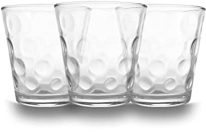 ARCA 12 Bicchieri in Vetro Parigi, Set 12 Bicchieri da Tavola |Bicchieri per Acqua e Bevande varie, Bicchieri Acqua Vetro Moderni, Set di Bicchieri da 12 pezzi in vetro, 25 cl