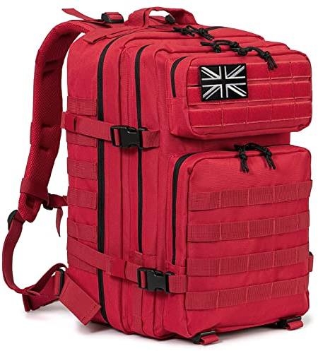 QT&QY 45L Red Military Tactical Backpacks for Women GYM Fitness CCW Molle go bag emergency survival backpack medical Rucksack