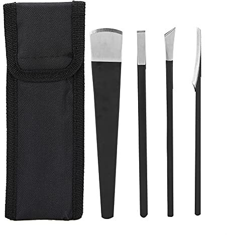 ANKROYU Kits de couteau de pédicure, couteau de pédicure Rabot à callosités professionnel Lames en acier inoxydable Dissolvant de callosités, scalpel d'ongle d'orteil Couteau de pédicure Peau morte