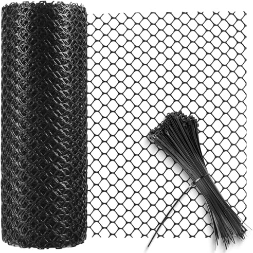 Malla Plastico Jardin, Alambre de Plástico para Gallinas, Mallas para Gallinero de Aves de Corral Balcón, Para Decoración del Hogar y Jardinería, Red de Para Patio