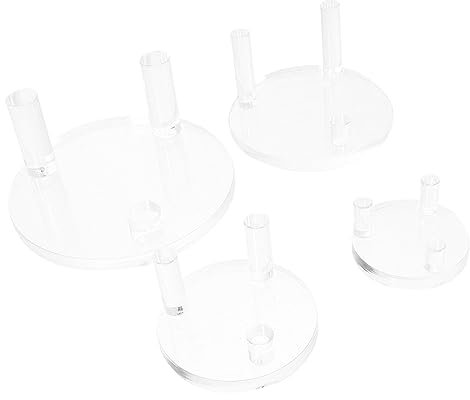 Milisten 1 Satz Staffelei Aus Acryl Kleiner Ausstellungsstand Transparenter Präsentationsständer Kugelanzeigebasis Metall Mineral-display-basis Kristallkugel Regal Stein