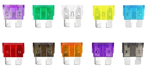 500 Stück mittelgroßes Flachsicherungs-Sortiment 2A/3A/5A/7,5A/10A/15A/20A/25A/30A/35A/40A Sicherungssatz Auto Auto LKW mit Clip Ersatzsicherung (Color : 7.5a)
