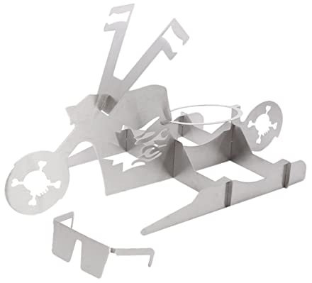 ORFOFE Soporte Portátil Resistente y Fácil de Limpiar de Acero Inoxidable para Parrilla de Pollo Plancha para Barbacoa Adecuado para Reuniones Familiares y Fiestas